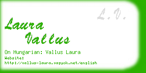 laura vallus business card